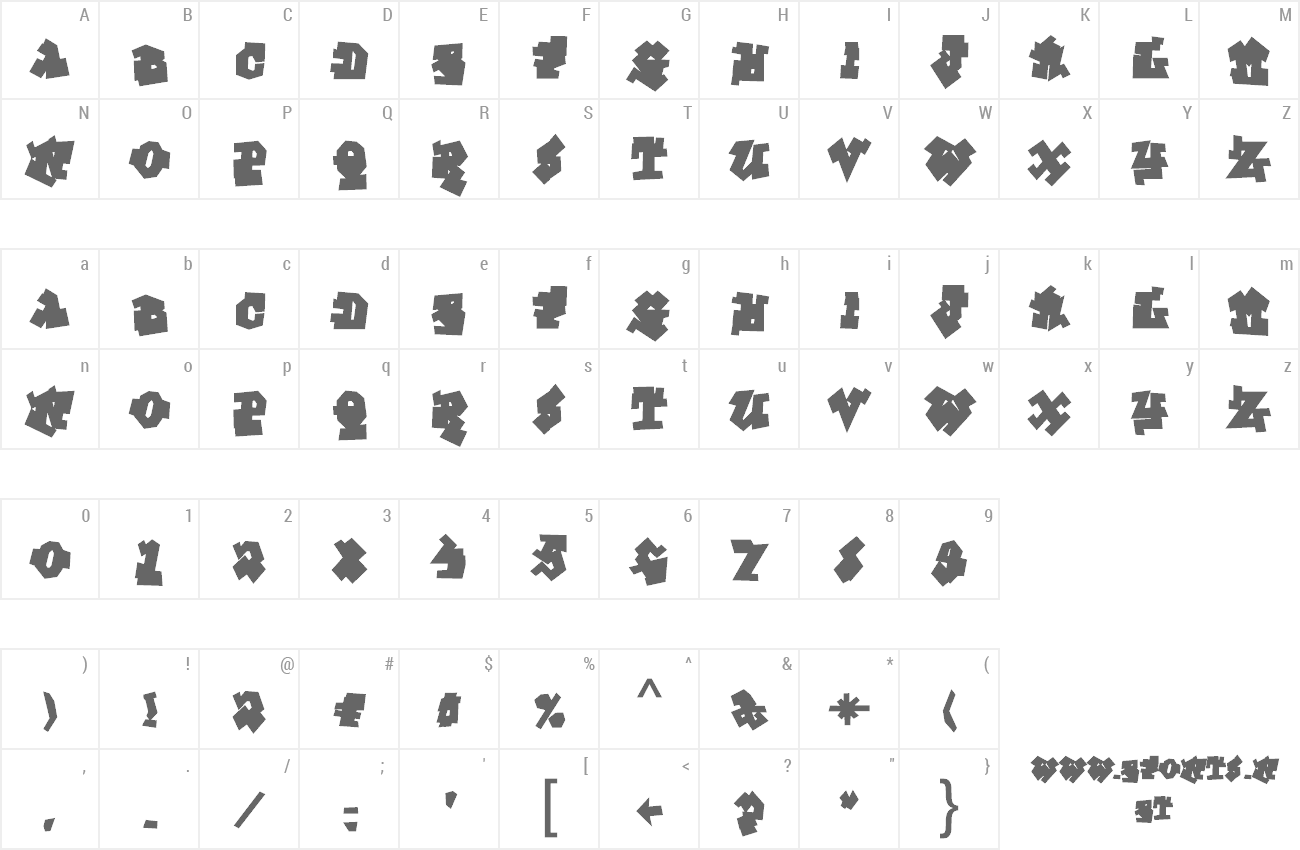 Font Graffiti Treat preview